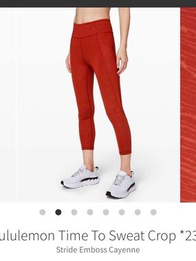 lululemon Time to Sweat Crop 23”